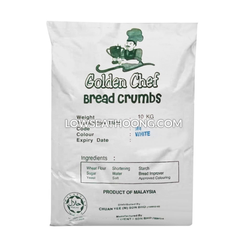 Golden Chef White Breadcrumbs 10kg/guni Low Seat Hoong Sdn Bhd