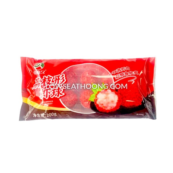 Jiu Jia Jiu Lychee Shrimp Ball - 200g/pkt (10pcs) - Image 2