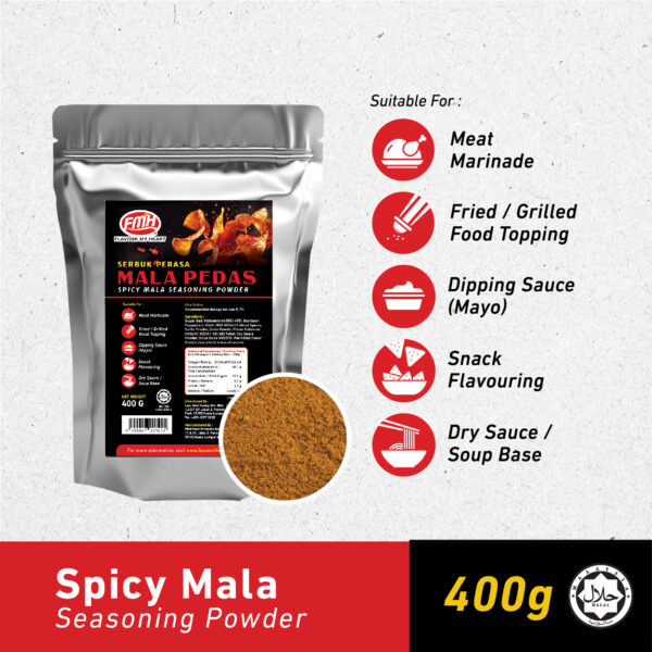 FMH Spicy Mala Seasoning Powder - 400g/pkt - Image 3