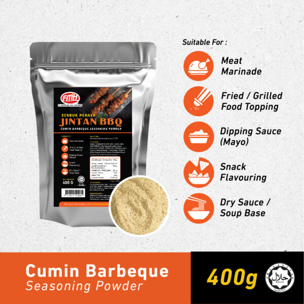 FMH Cumin Barbeque Seasoning Powder - 400g/pkt - Image 3